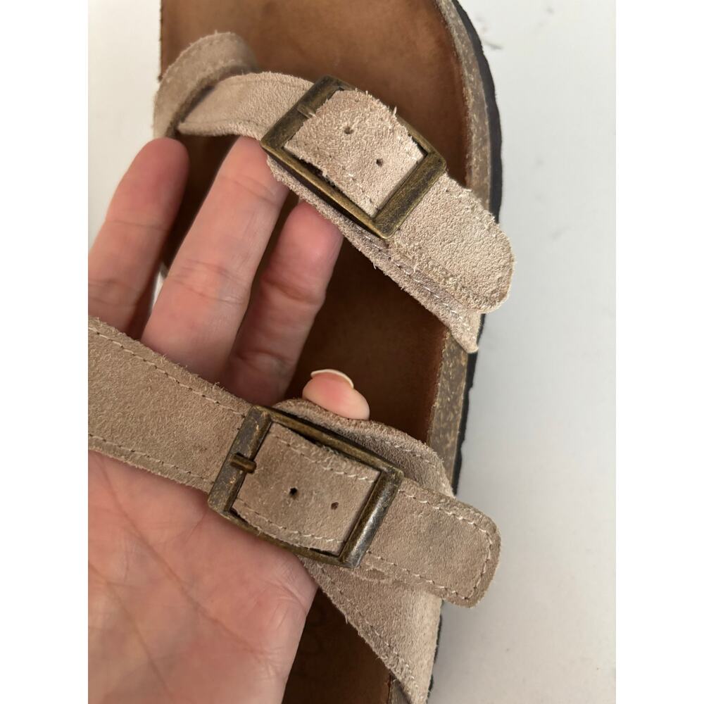 White Mountain Womens Gracie Footbed Sandals size 6 tan leather boho gorpcore - Picture 6 of 8